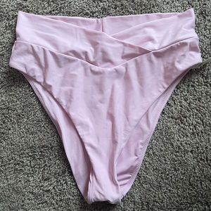 Aerie Cross Over High Cut Cheeky Bikini Bottom